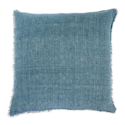 Cambri Arctic Blue Linen Pillow