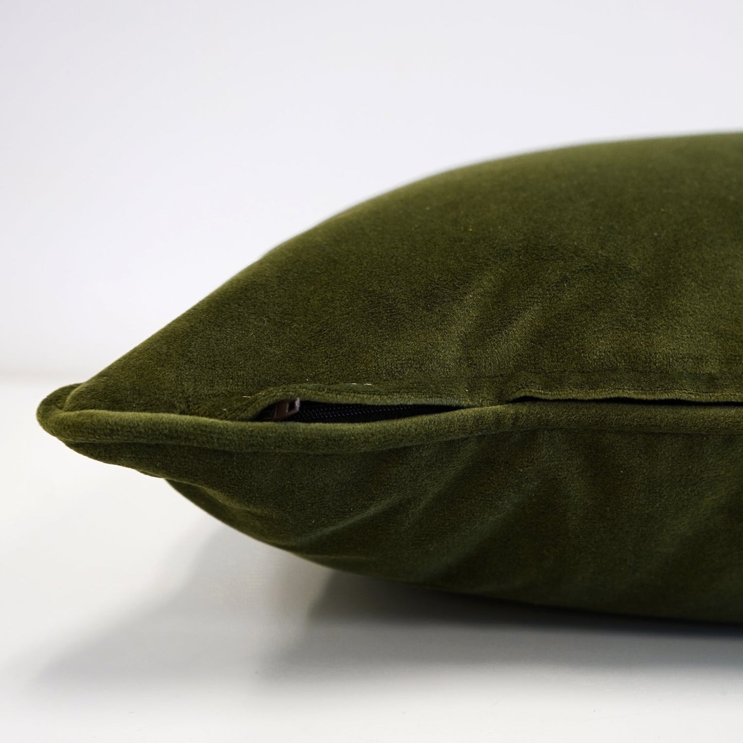Velvet Moss Green Toss Cushion