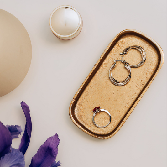 Golden Oval Catch-All Tray
