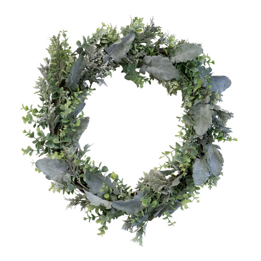 Lush Faux Eucalyptus 20" Decorative Wreath