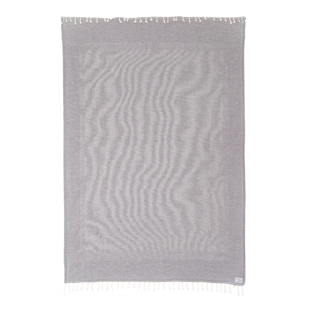 Shoreline Ash Wool Blend Throw