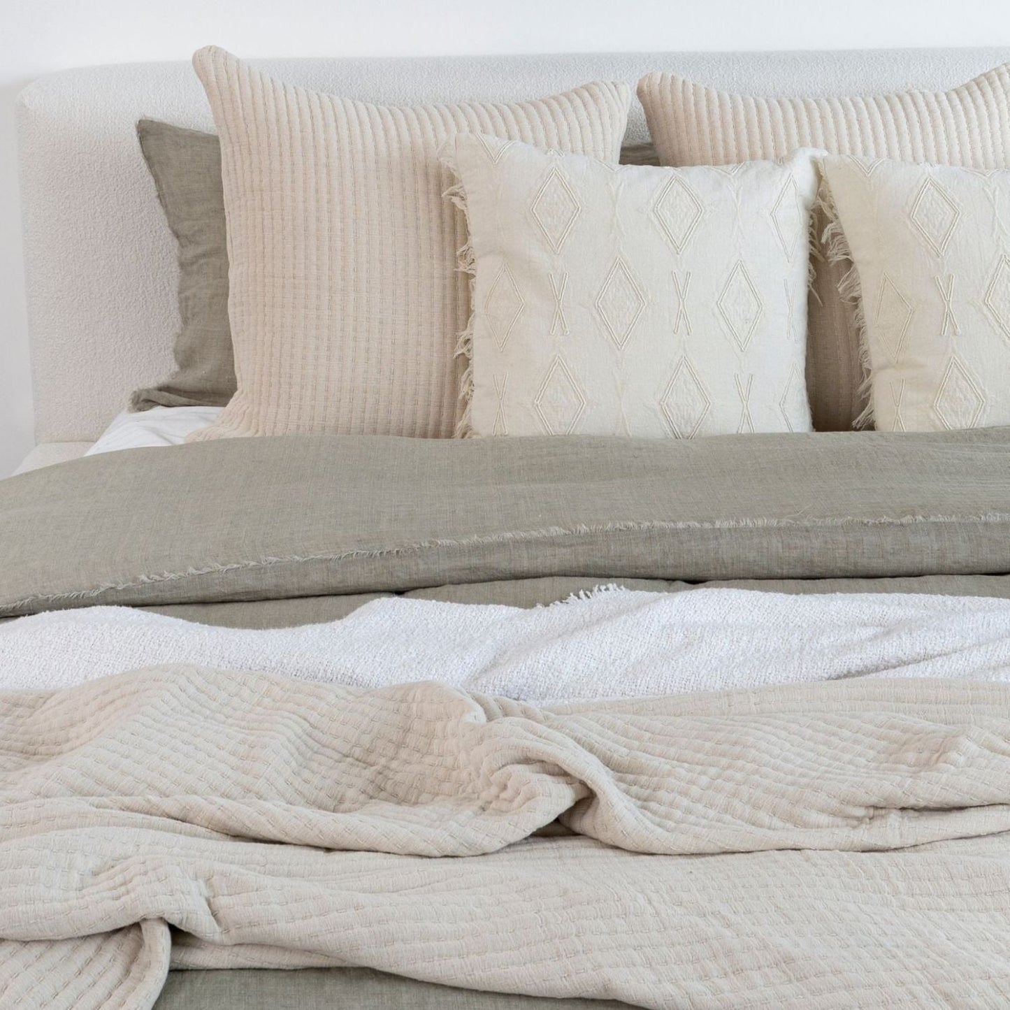 Century Cream Cotton Pillow