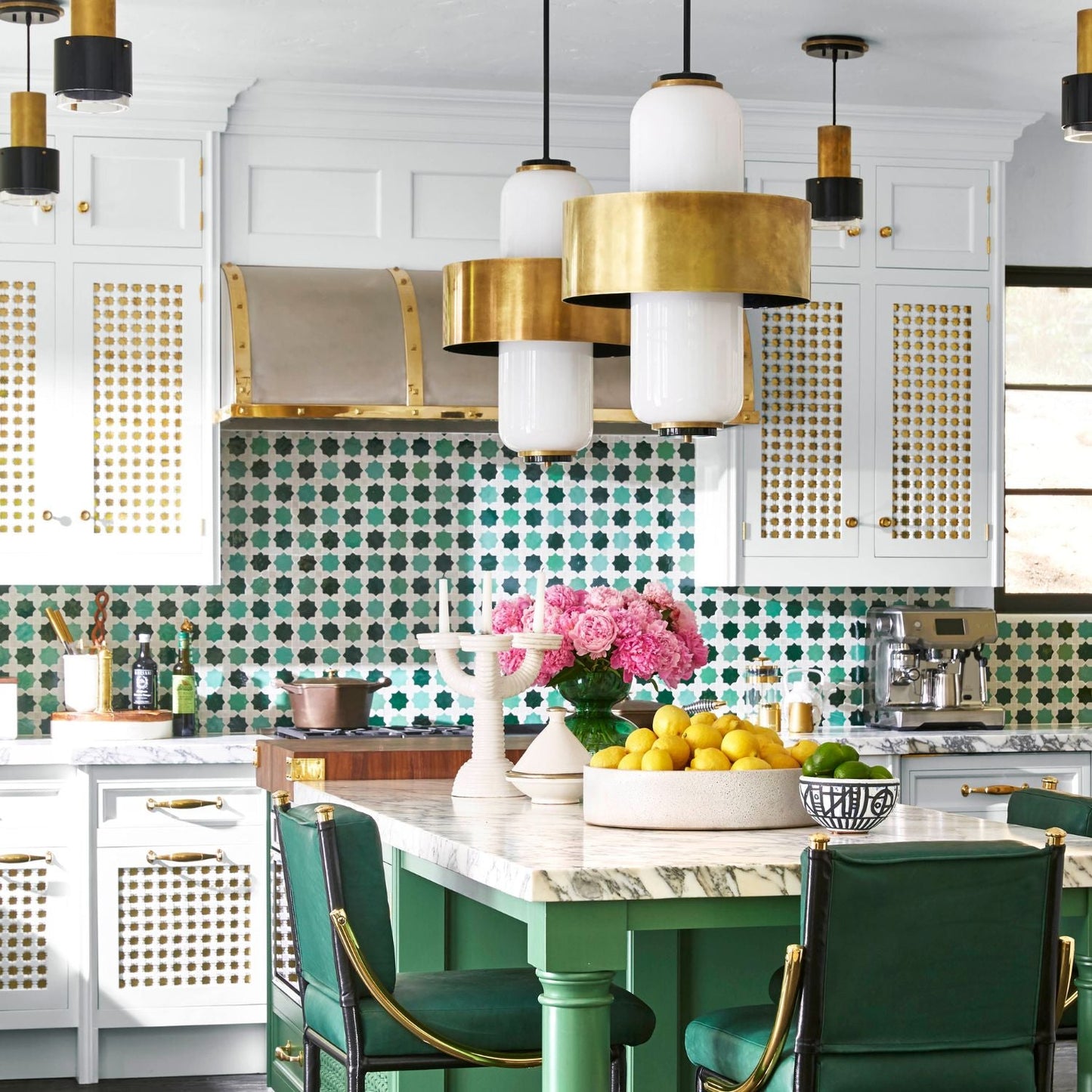Heritage Vintage Brass Pendant Light
