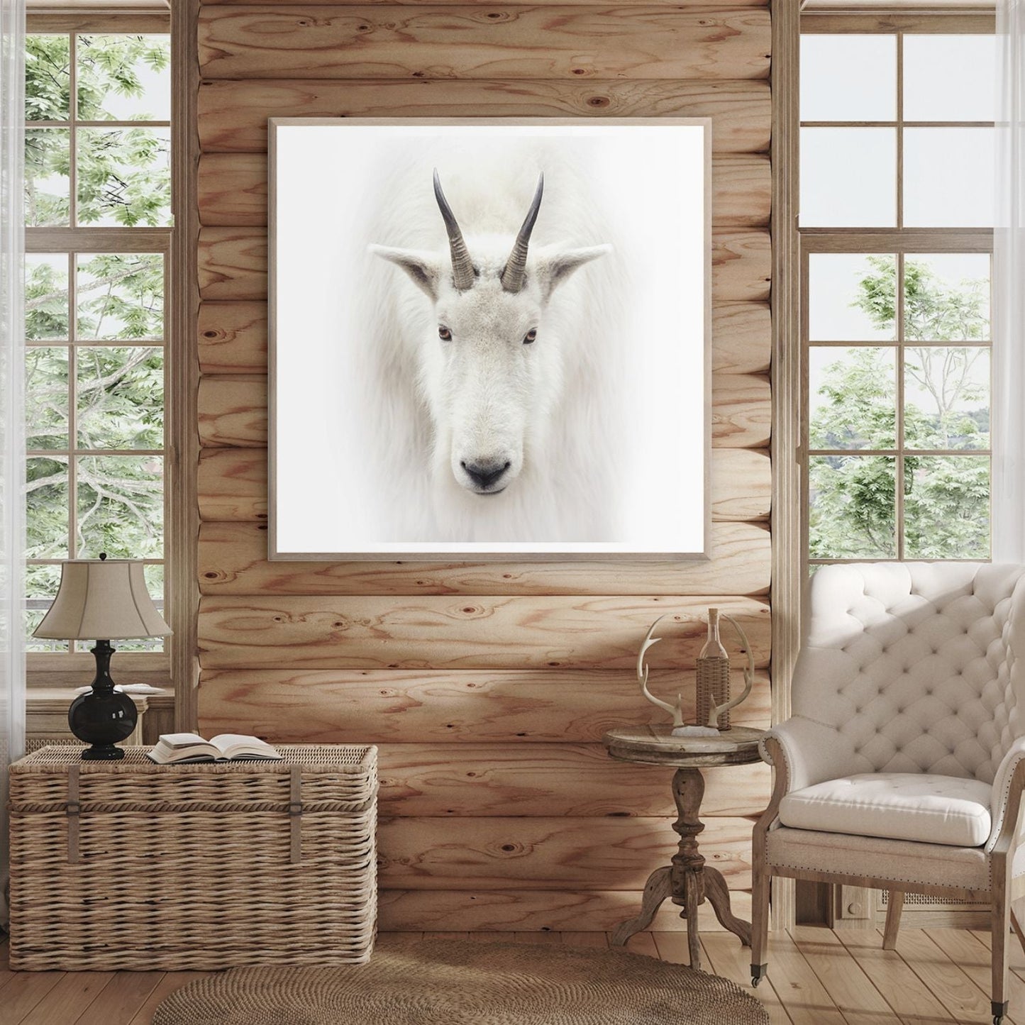 Mountain Goat Small Wall Art