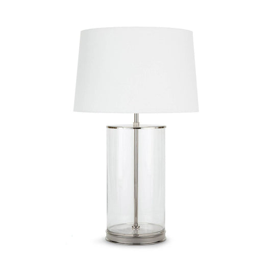 Coastal Living Magelian Glass Table Lamp - Polished Nickel