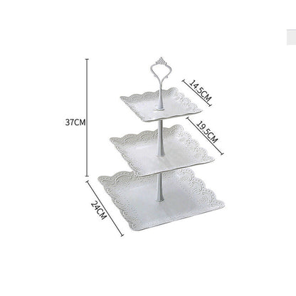 Elegant 3-Tier Dessert Display Stand for Weddings and Afternoon Teas