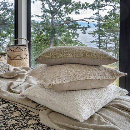 Callisto Ecru Linen Pillow
