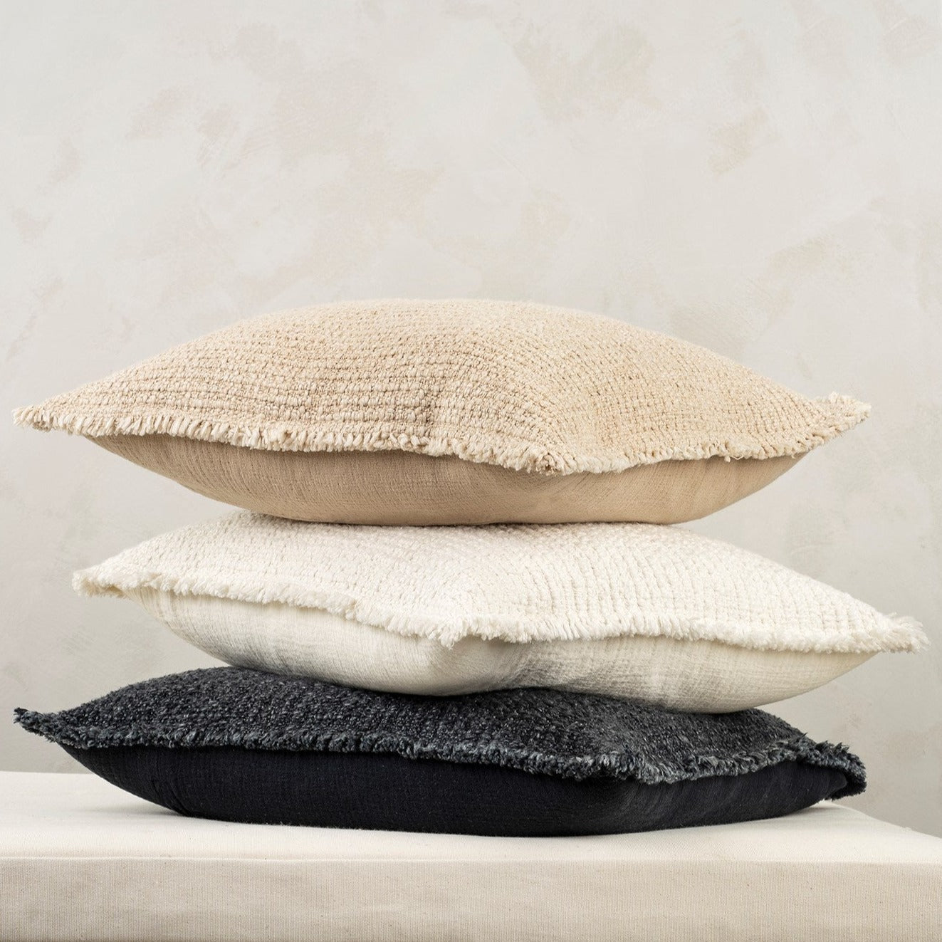 Callisto Ecru Linen Pillow
