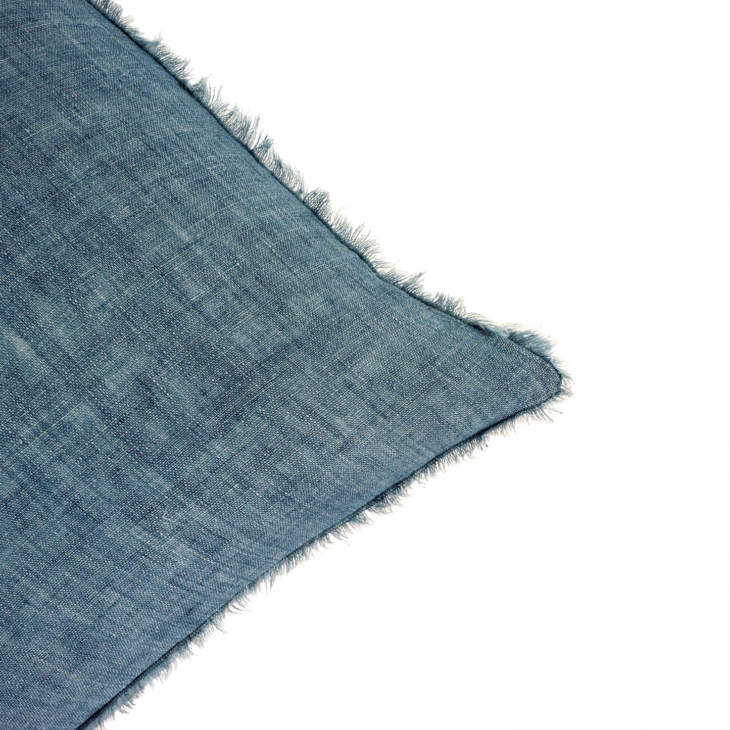 Cambri Arctic Blue Linen Pillow