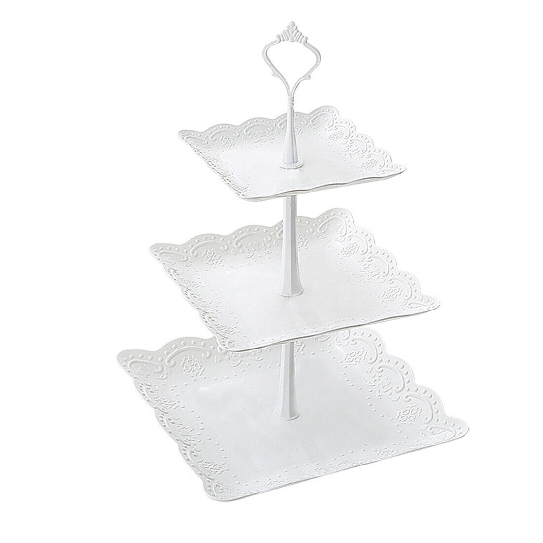 Elegant 3-Tier Dessert Display Stand for Weddings and Afternoon Teas