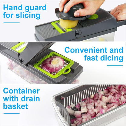 Ultimate 15-in-1 Vegetable Slicer and Chopper with Free Shipping