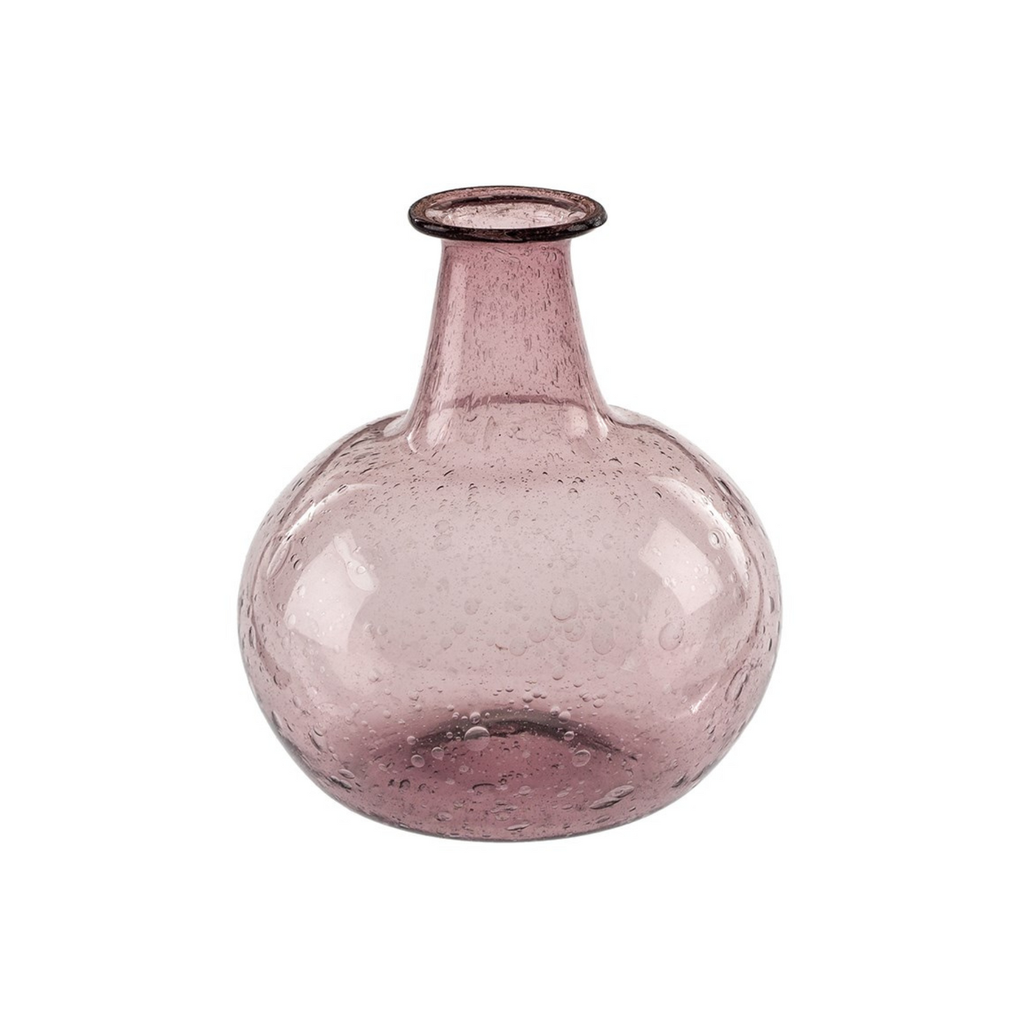Delicate Amethyst Recycled Glass Blossom Vase