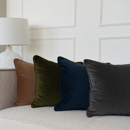 Velvet Indigo Toss Cushion
