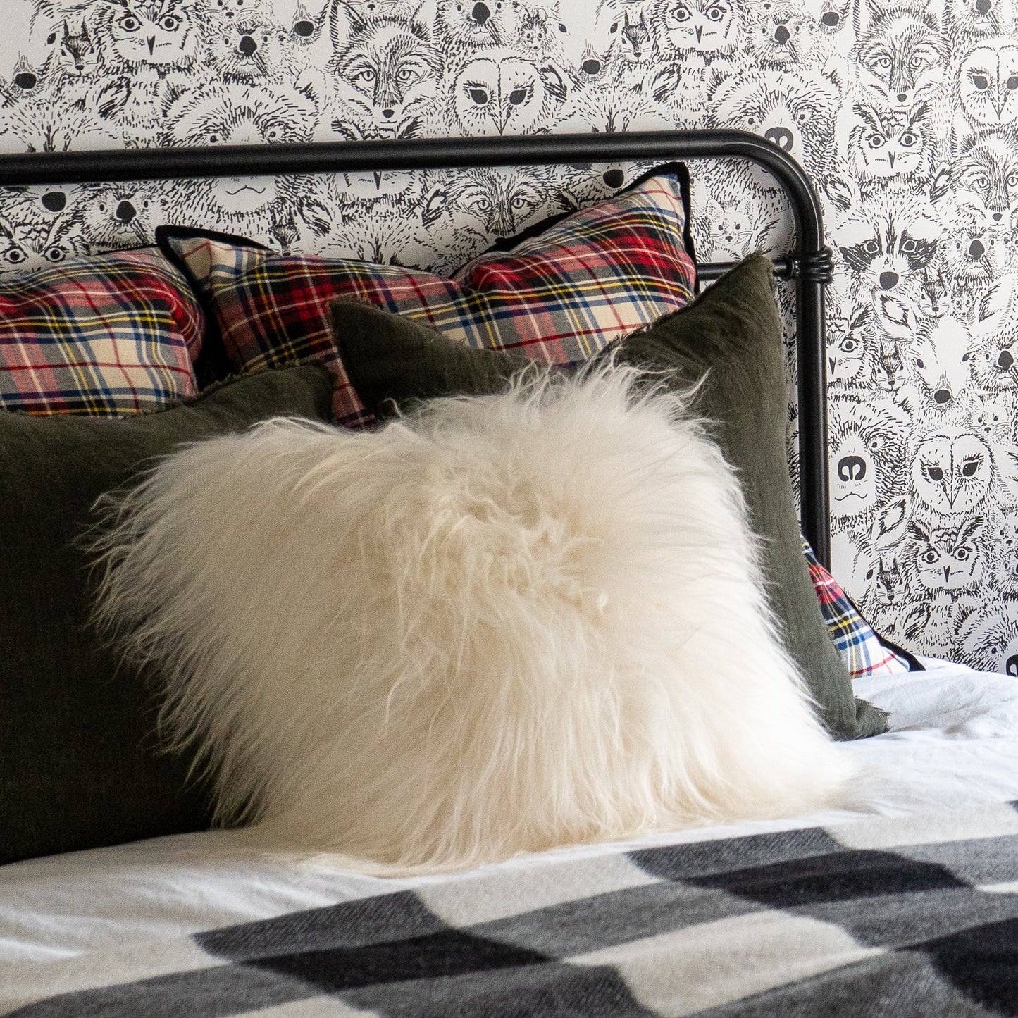 Sheepskin Long Haired Pillow