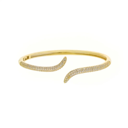 Kylie Gold Pave Cuff Bracelet