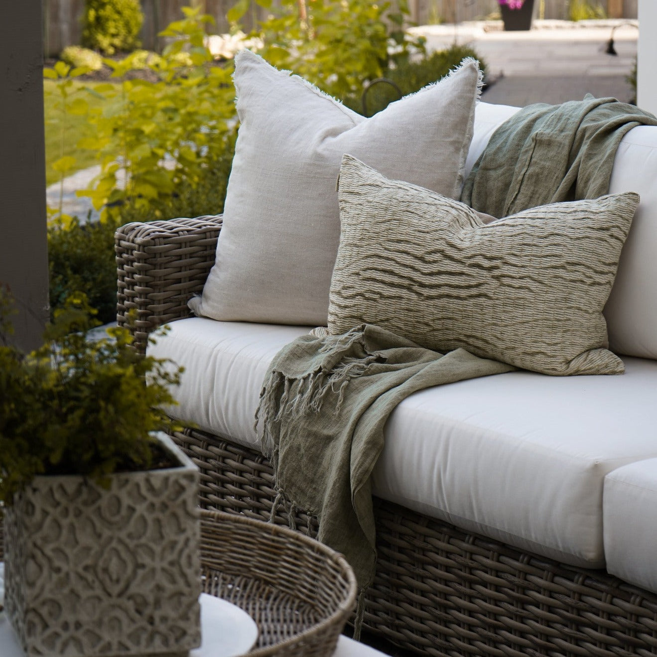 Lichen Woven Pillow