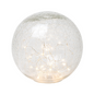 Crackle LED Glass Globe Light