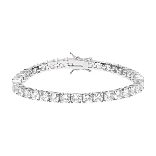 Tatiana Silver Tennis Bracelet with AAAAA Cubic Zirconia