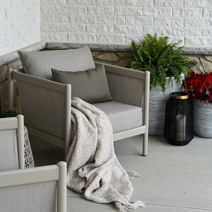 Dash & Albert Boucle Natural In/Out Throw