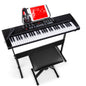 61-Key Electronic Keyboard Piano Starter Kit with Microphone and 3 Learning Modes