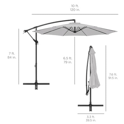 Offset Hanging Patio Umbrella - 10ft