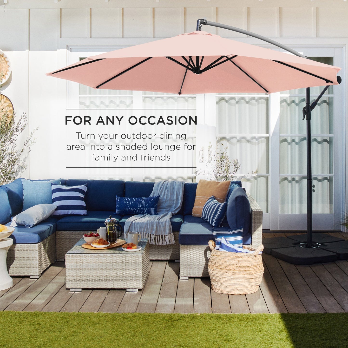 Offset Hanging Patio Umbrella - 10ft