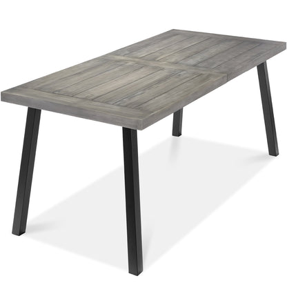 Acacia Wood Dining Table for 6 - Indoor & Outdoor Use