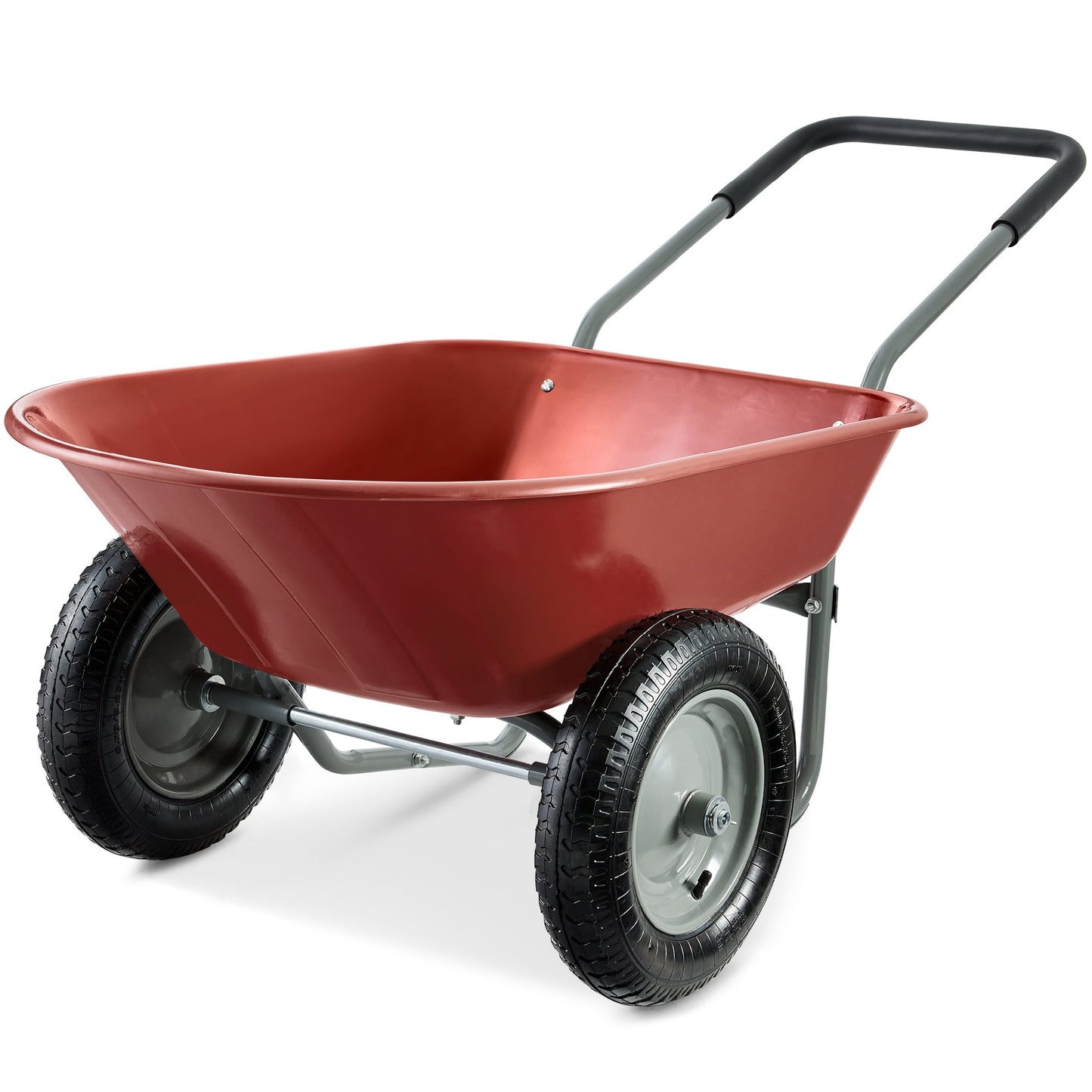 Dual-Wheel Wheelbarrow Garden Cart