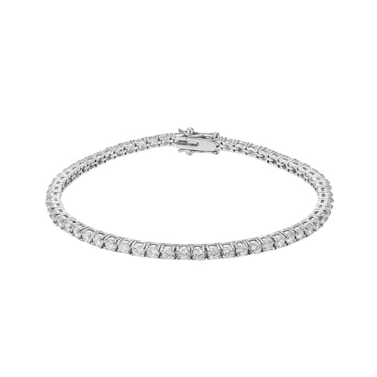 Elegant Silver Tennis Bracelet - Tyra Collection