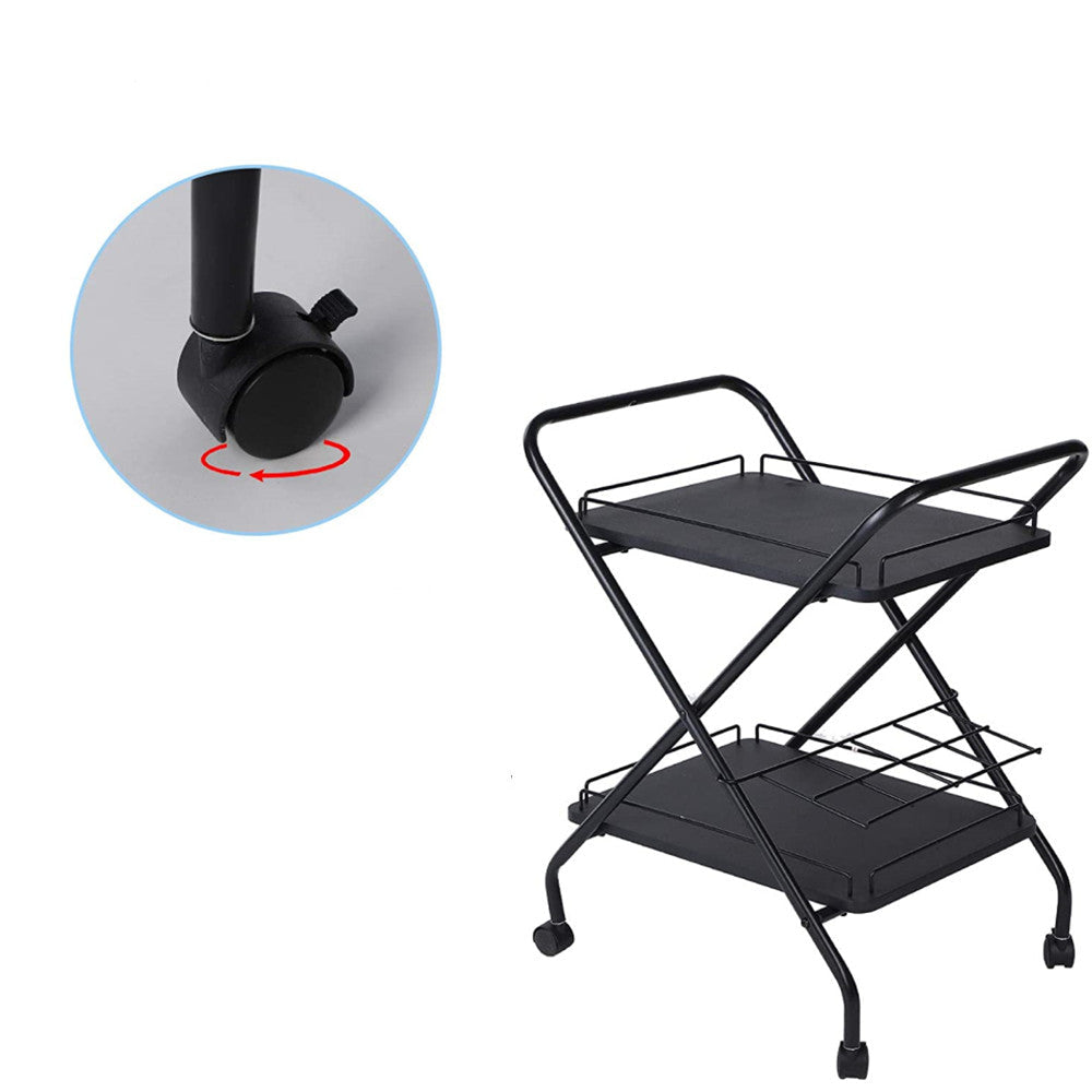 Metal Bar Service Car With Wine Rack- FREE SHIPPING