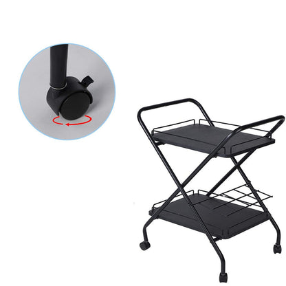 Metal Bar Service Car With Wine Rack- FREE SHIPPING