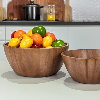 Extra-Large Acacia Wood Serving Bowl