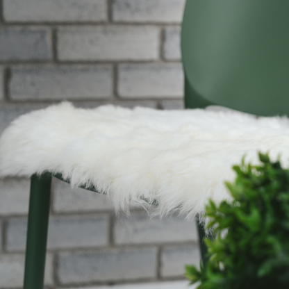 Shorn White Sheepskin Chair Pad
