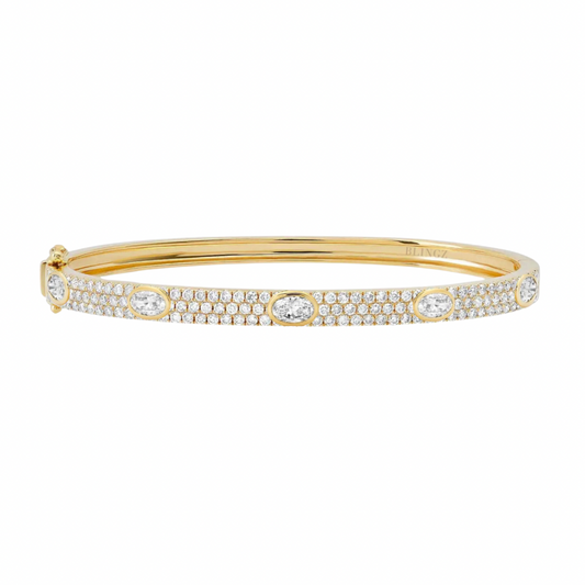 DIAMANTÈ DOLCE BANGLE - GOLD