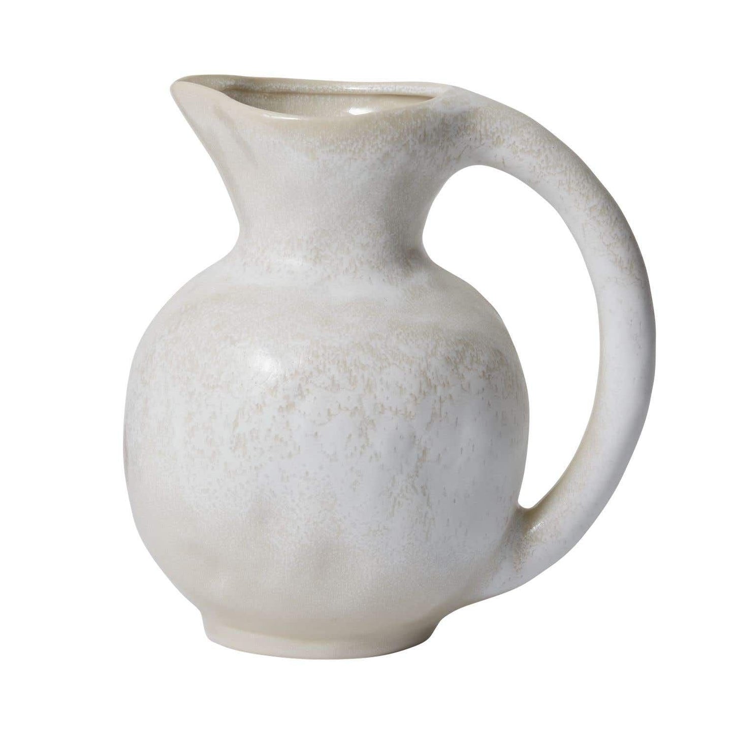 Bow Handle Ceramic Pitcher