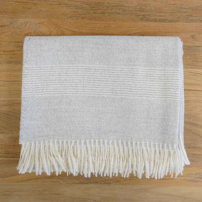 Brie Striped Alpaca Throw