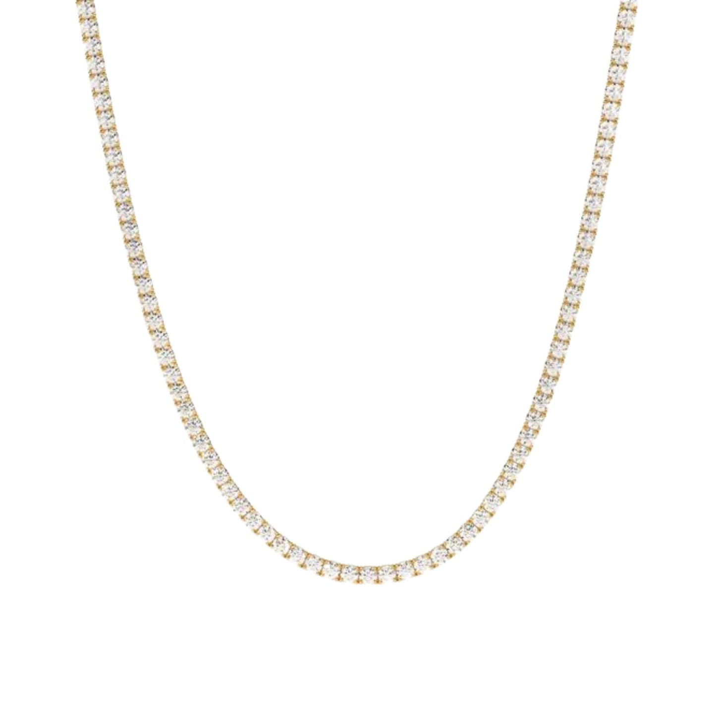 Talia Gold Tennis Necklace - Sample Sale