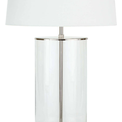 Coastal Living Magelian Glass Table Lamp - Polished Nickel