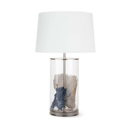 Coastal Living Magelian Glass Table Lamp - Polished Nickel
